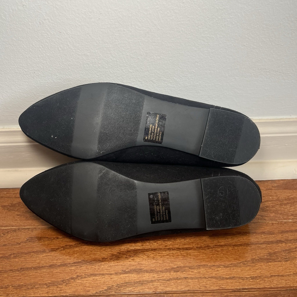 XOXO Vancy Black Fabric Womens 6 M Ballet Flats Shoe NEW - Picture 7 of 12